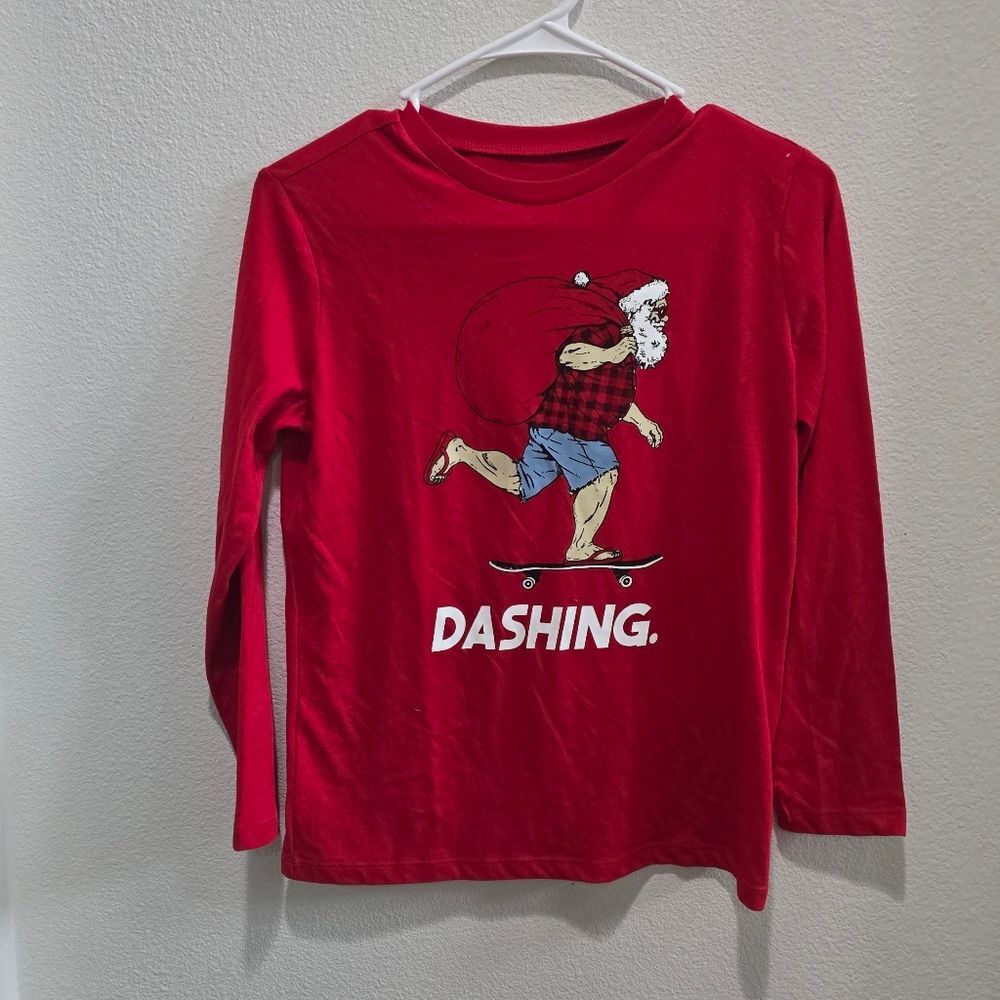 Old Navy Christmas long sleeved T-shirt kids size large 10/12